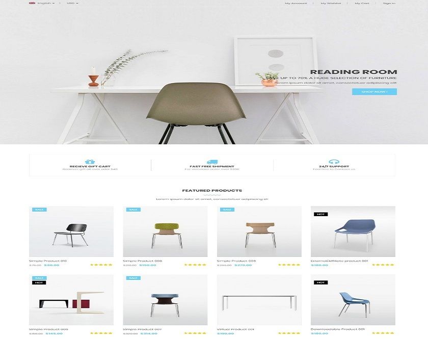 VG Dorado - Furniture  Site WooCommerce WordPress Theme