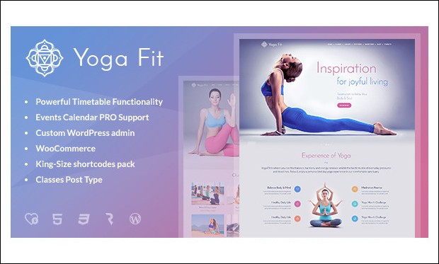 Yoga Fit - WordPress Themes for Yoga