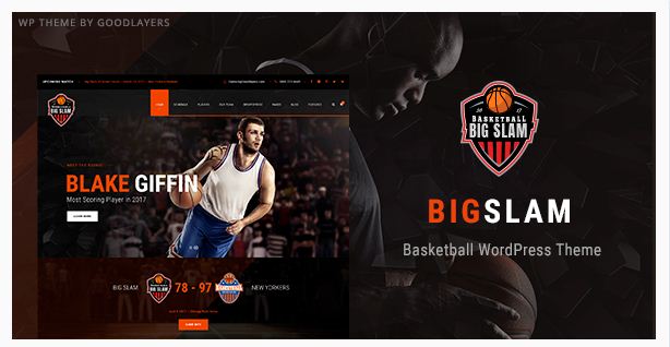 big slam Basketball WordPress Theme