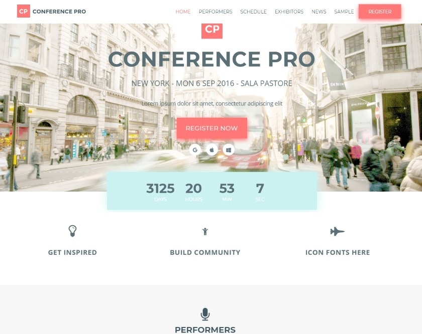 conference pro event wordpress theme