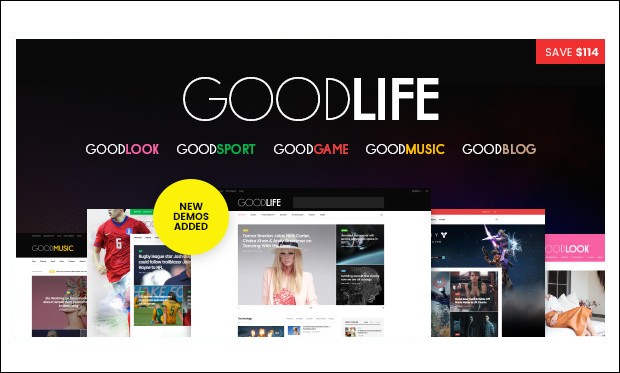 goodlife - Popular Responsive WordPress Themes 2016