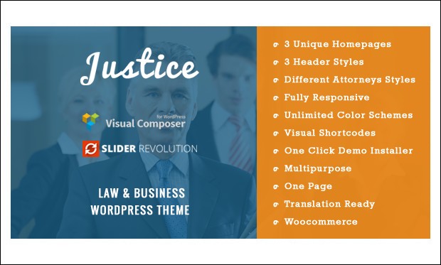 justice - WordPress Themes for Law Firms and Attorneys