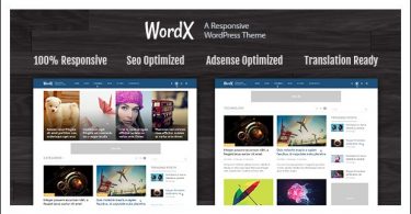 wordx - Adsense Optimized WordPress Themes 2016