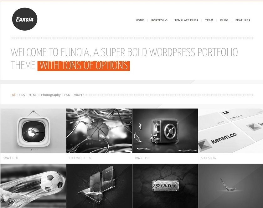 Eunoia - Intense Responsive WordPress Theme