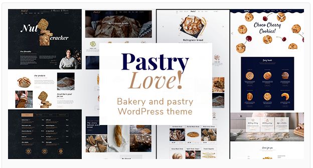 Pastry Love Bakery and Patisserie WordPress Theme