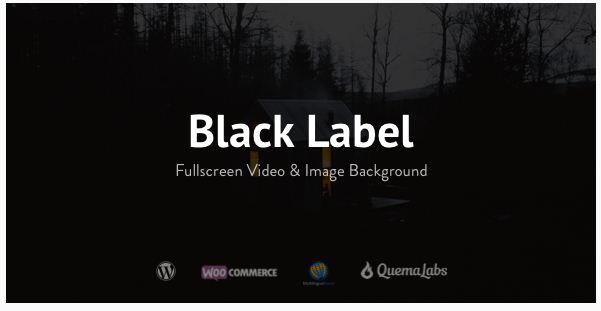 Black Label -Full Screen WordPress Theme
