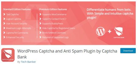 WordPress Captcha and Anti Spam Plugin by Captcha Bank