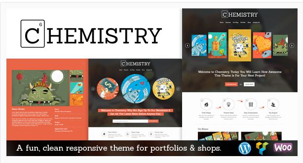 Chemistry Responsive Portfolio & Shop WP Theme