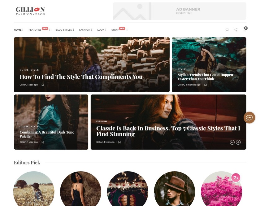 Gillion Multi-Concept Magazine, News, and Review WordPress Theme