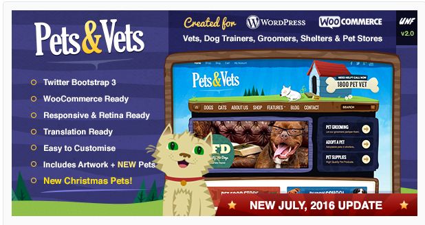 Pets & Vets WordPress WooCommerce