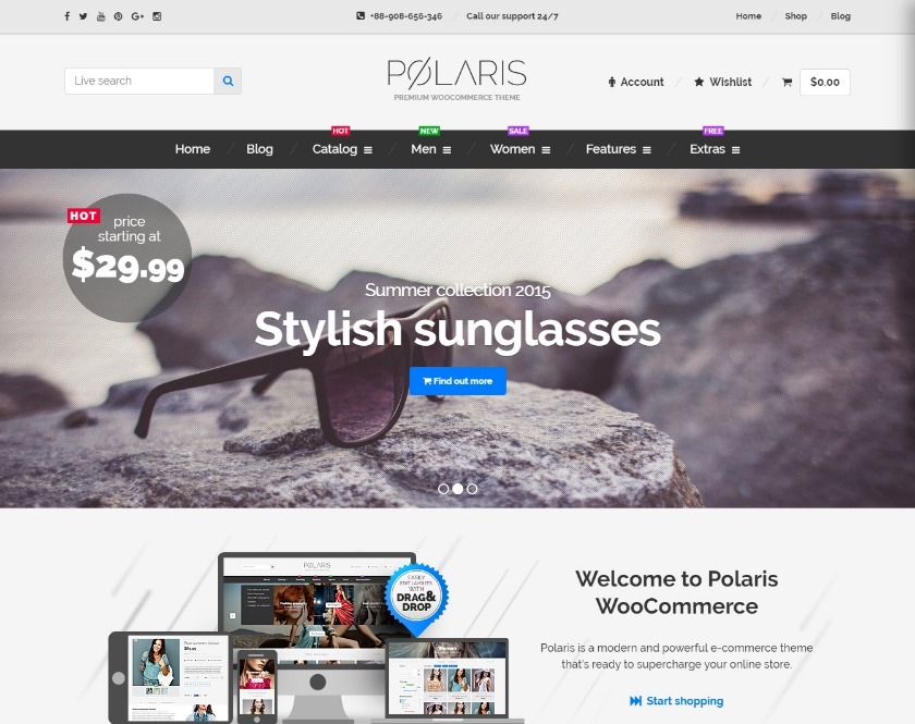 Polaris WooCommerce WordPress Theme