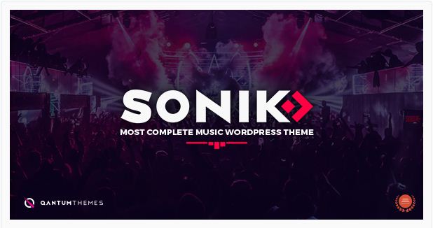 SONIK: Responsive Music WordPress Theme for Bands, Djs, Radio Stations, Singers, Clubs and Labels