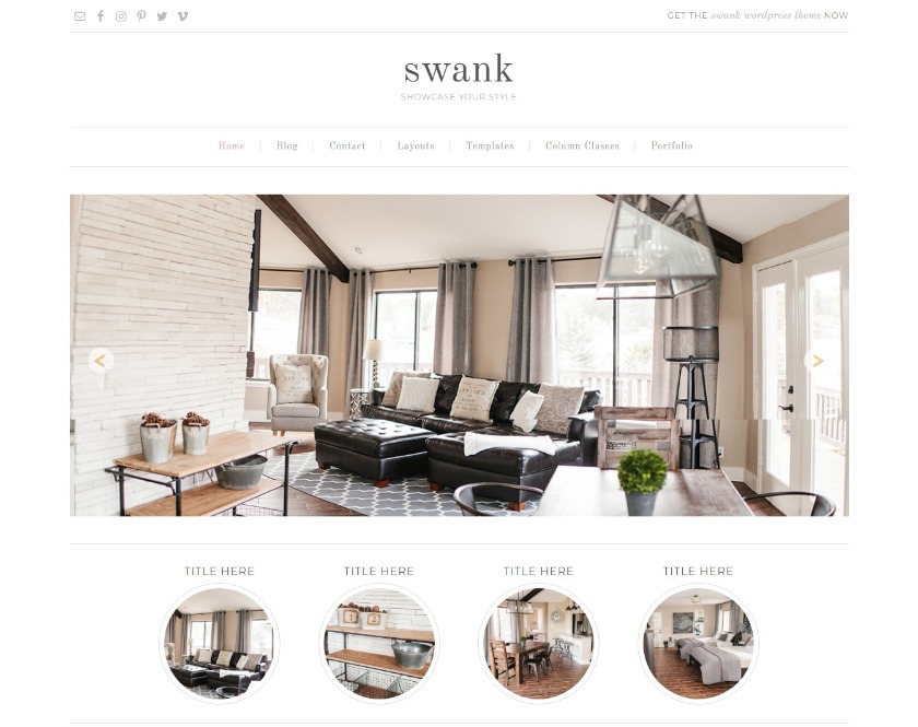 Swank Responsive Portfolio WordPress Theme