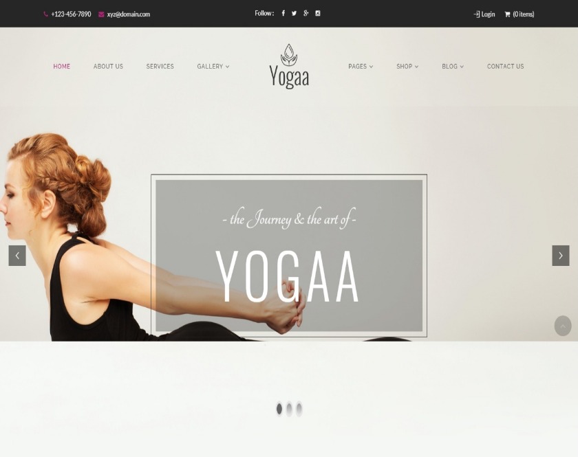Yogaa Multilingual Responsive WordPress Theme