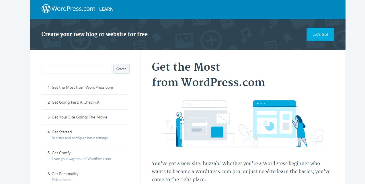 how to start using wordpress for a website
