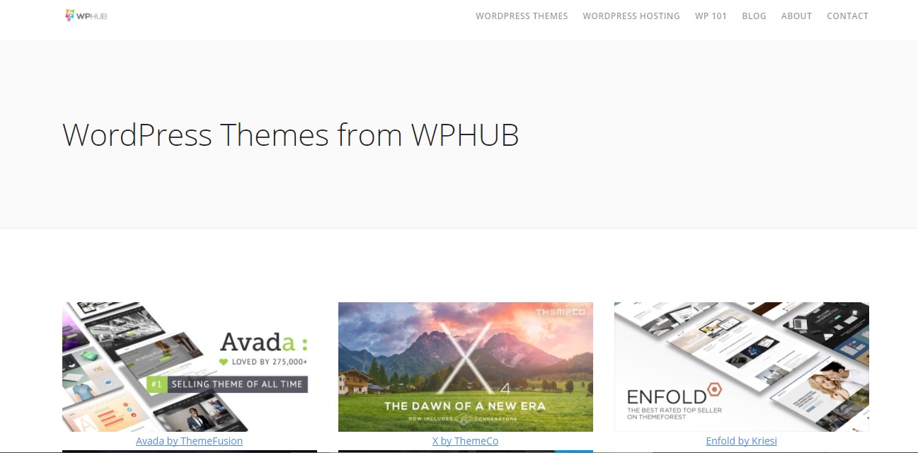 wordpress themes from wp hub