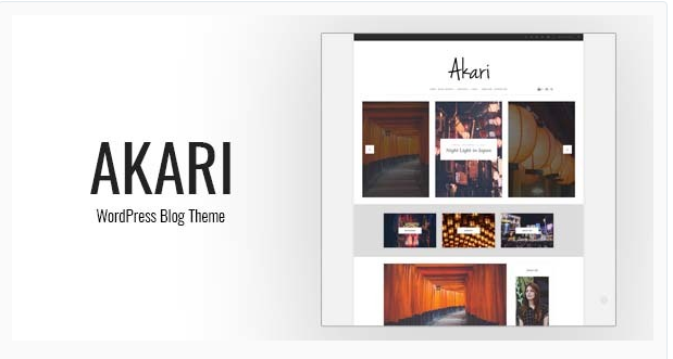 Akari - Elegant WordPress Blog Theme