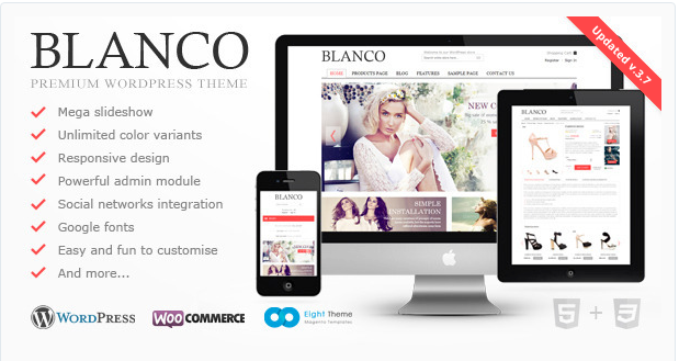 Blanco Responsive WordPress WooE Commerce Theme