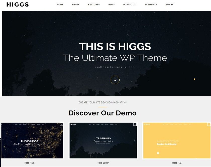 HIGGS - Effective multipurpose WordPress theme