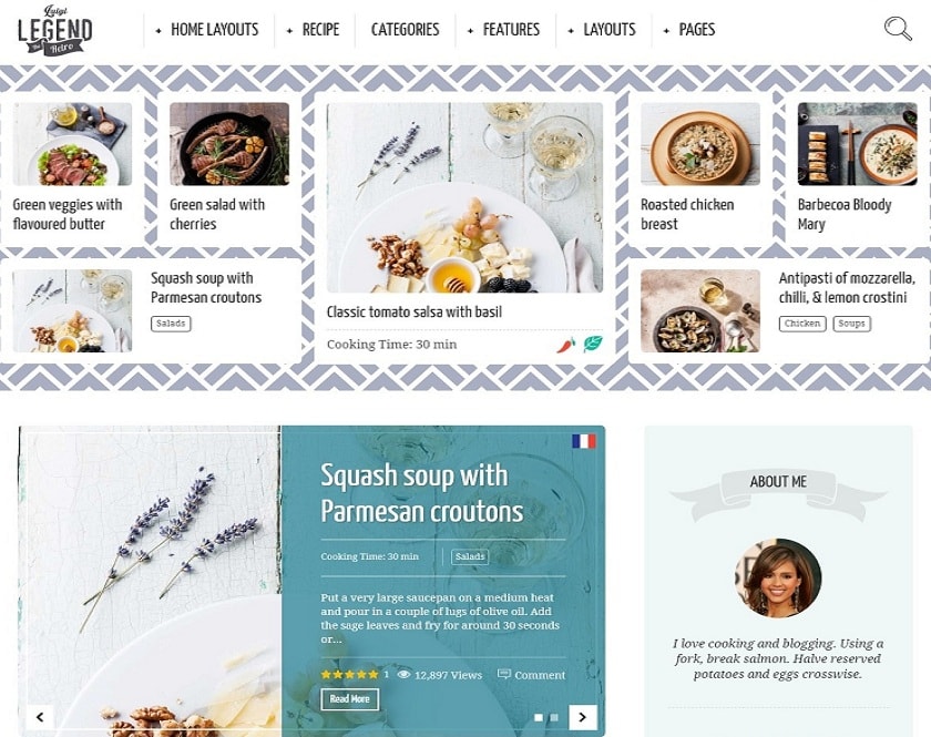 Neptune - Food Recipe Bloggers & Chefs theme