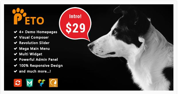 Peto - Responsive WooCommerce WordPress Theme for Pets and Vets