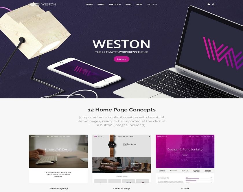 Weston - Multipurpose WordPress theme