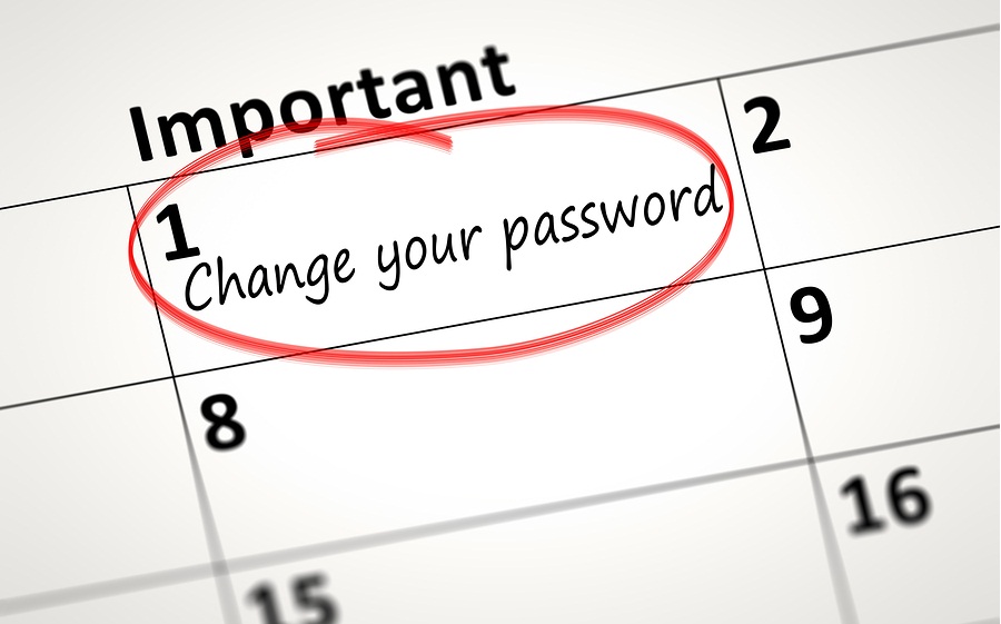 calendar detail shows change your password every month