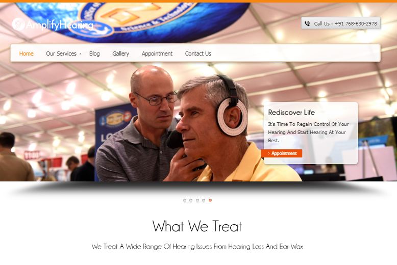 Amplify Hearing Audiologist WordPress Theme