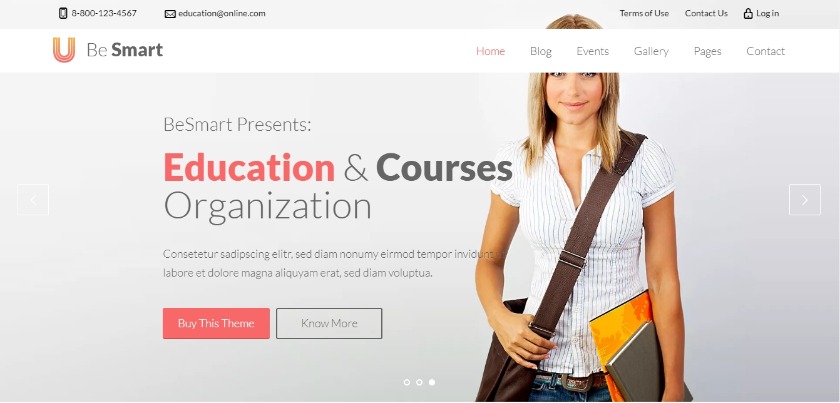 BeSmart Education & Courses WordPress Theme