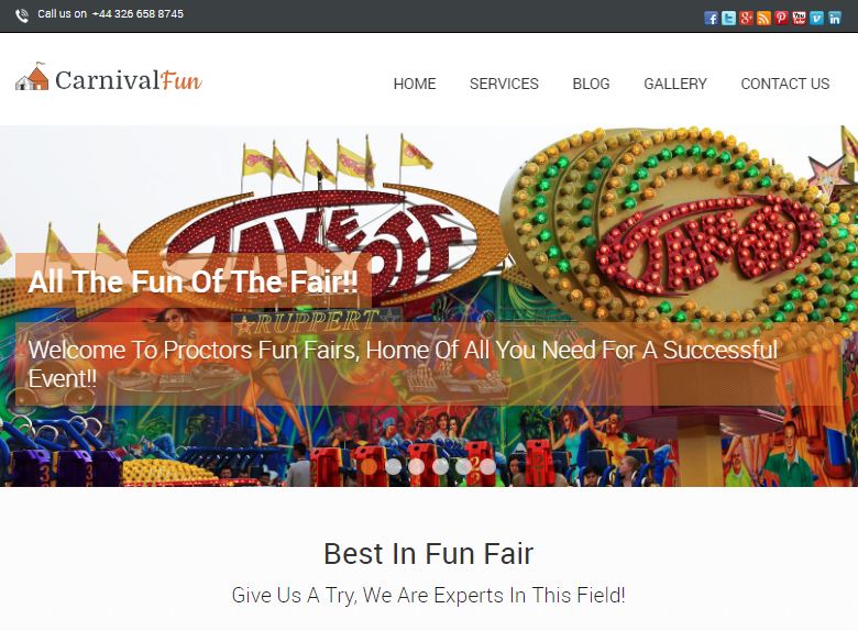 Carnival Fun Fair WordPress Theme