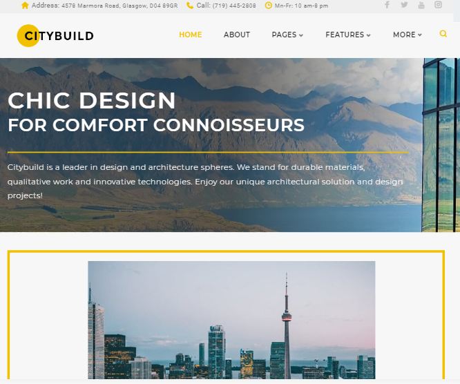 CityBuild Architecture Agency WordPress Theme