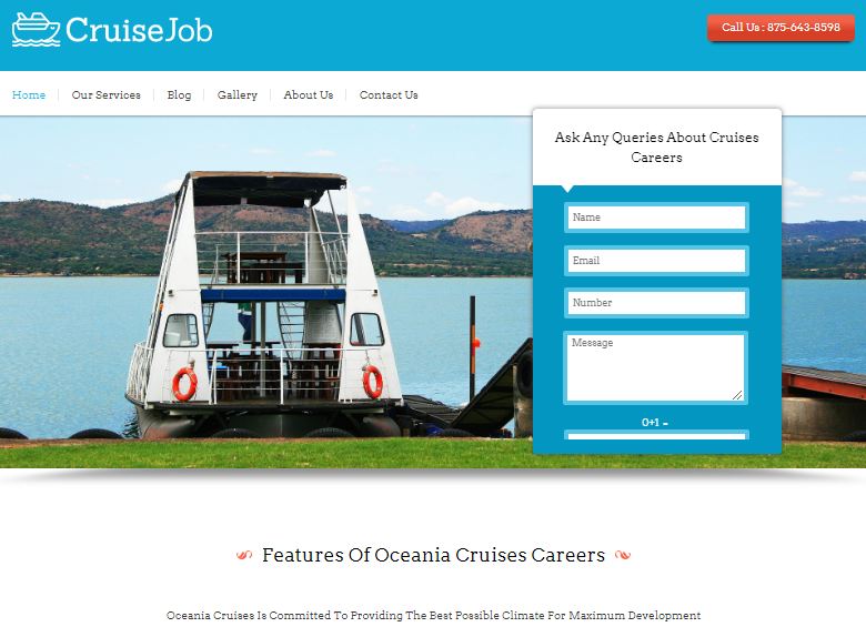 Cruise Job Cruises Careers WordPress Theme