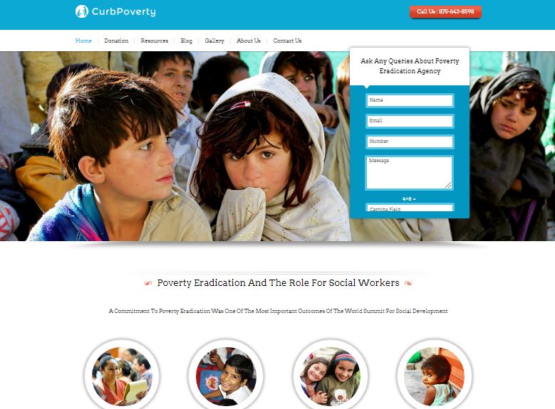 Curb Poverty Eradication Agency WordPress Themes
