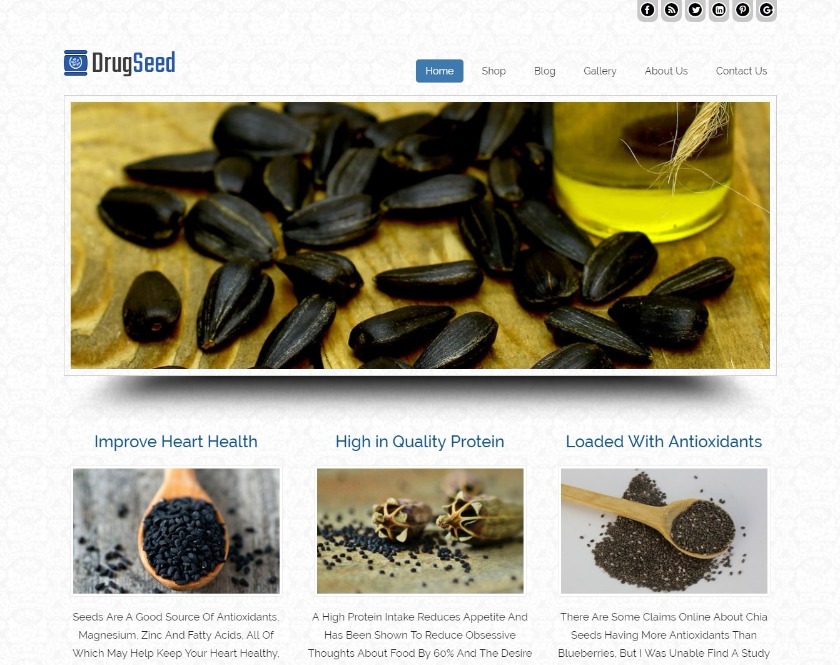 Drug Seed Medicine WordPress Theme