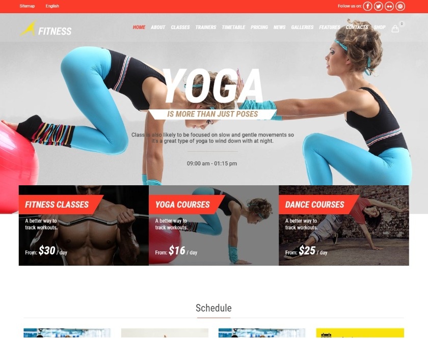 Fitness Sport Gym WordPress theme