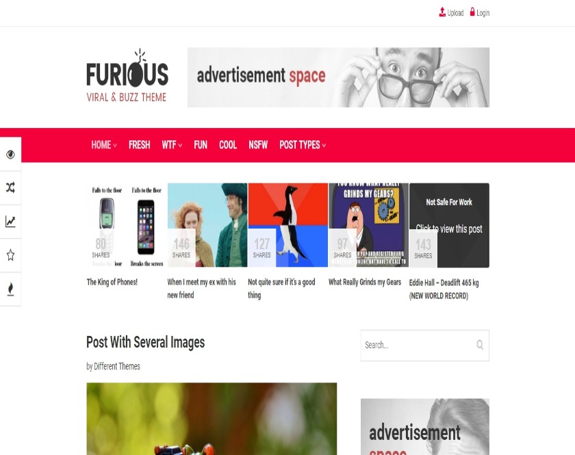 Furious - Viral & Buzz WordPress Theme