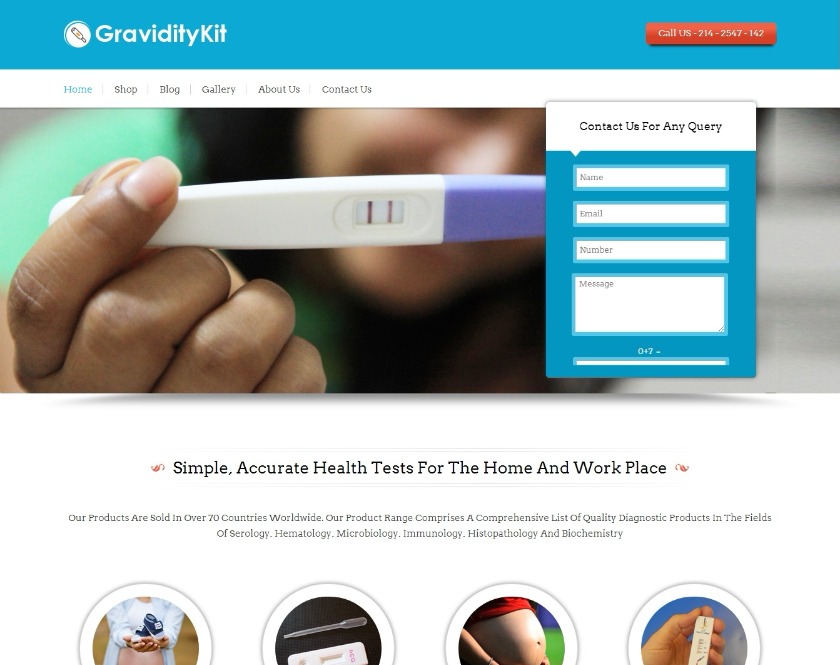 Gravidity Kit Pregnancy Kit WordPress Theme