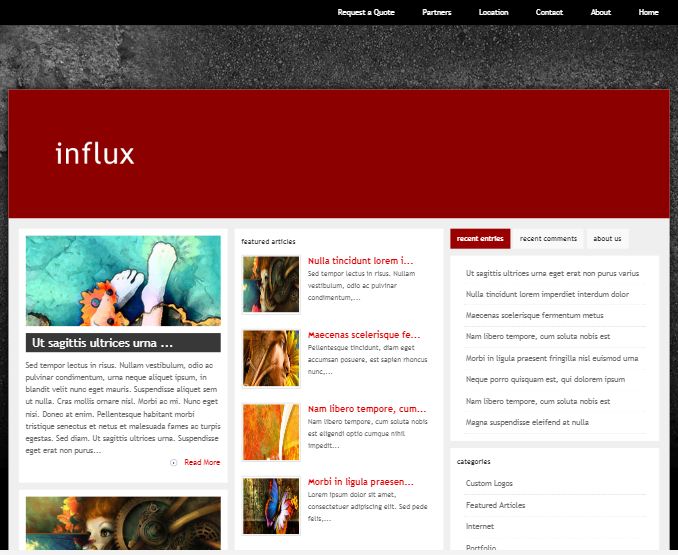 Influx WordPress Theme