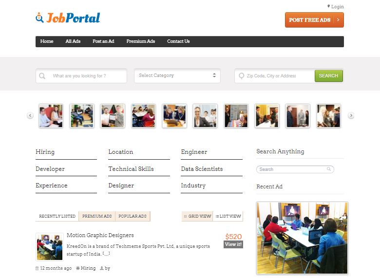 Job Portal Recruitment And Job Agency WordPress Theme
