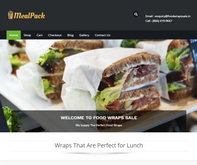 Meal Pack Restaurant WordPress Theme & Template