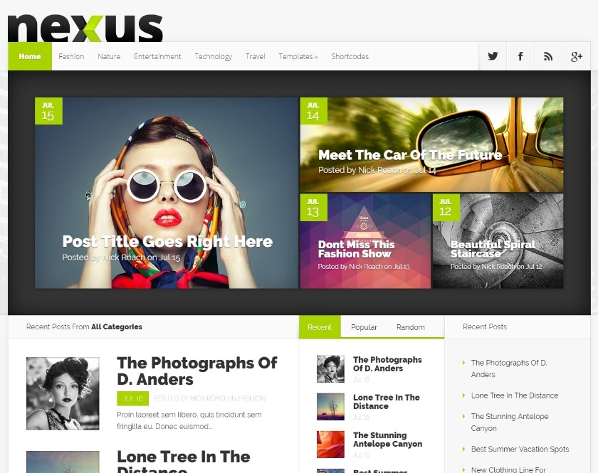 Nexus WordPress Theme