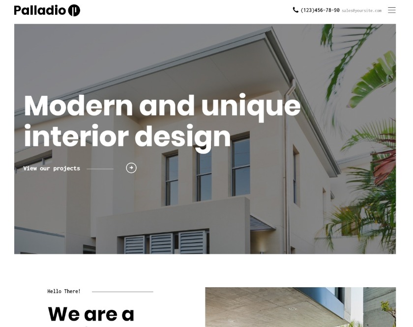 Palladio Interior Design & Architecture WordPress Theme