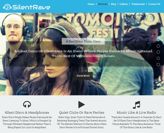 Silent Rave WordPress Theme & Template