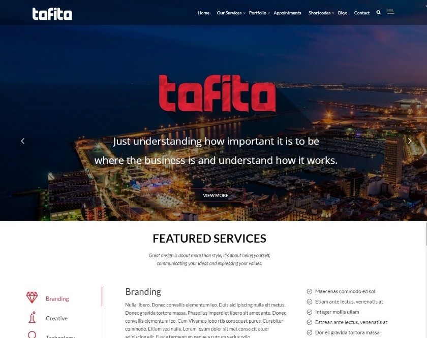 Tofito Business Theme WordPress Theme