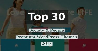 Top 30 Society & People Premium WordPress Themes 2018
