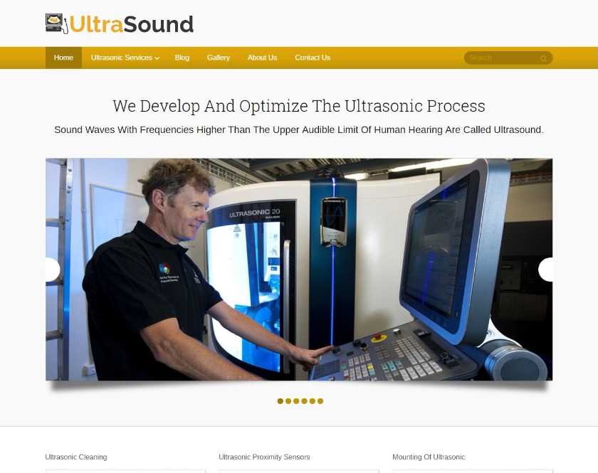 Ultrasound Ultrasonic Service WordPress Theme