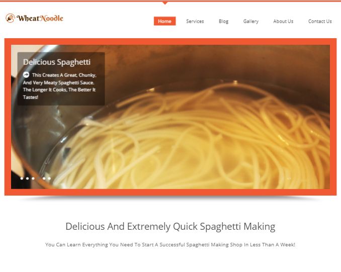 Wheat Noodle WordPress Theme & Template