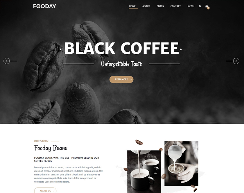 Fooday - Fresh & Luxury Restaurant, Coffee WordPress Theme