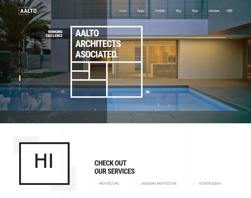 Aalto Architecture and Interior Design WordPress Theme