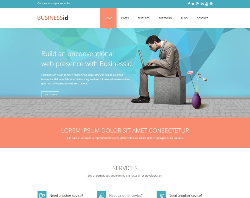 BusinessId - Responsive Business WordPress Theme